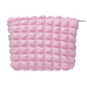 Floral Makeup Bag Large Cotton Zipper Pouch For Purse Travel Canvas Make Up😗